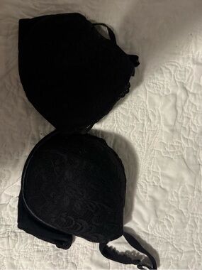Cacique Black Lace Padded Underwire Bra